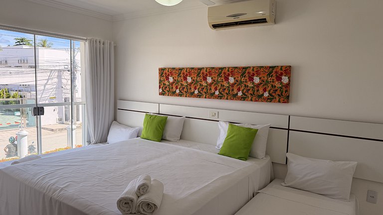 Apartamento para Família de Até 8 Pessoas em Taperapuan #005