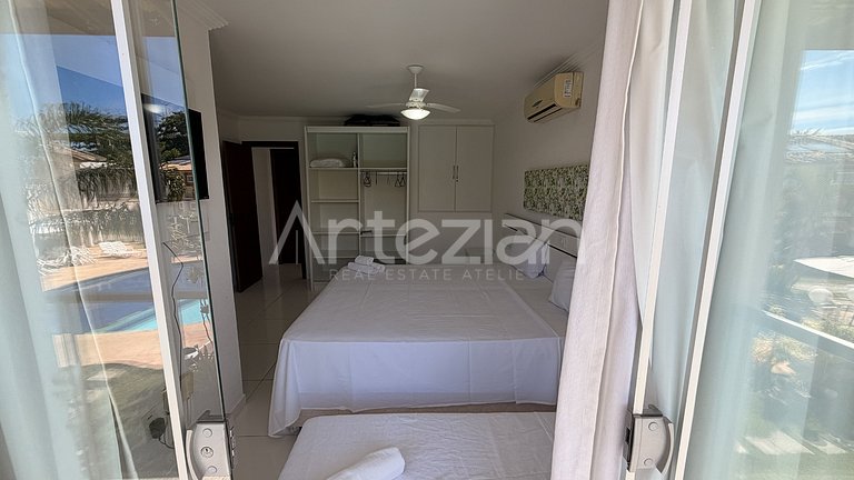 Apartamento em Porto Seguro 2 Suítes Família Até 8 Pessoas
