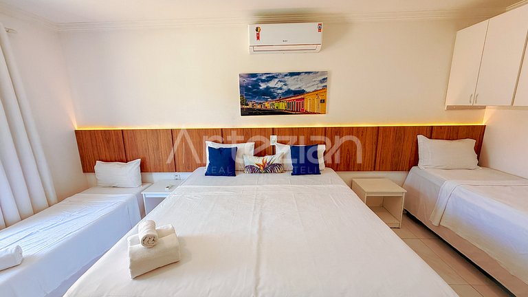 Kitnet em Porto Seguro, 1 Quarto até 5 Pessoas