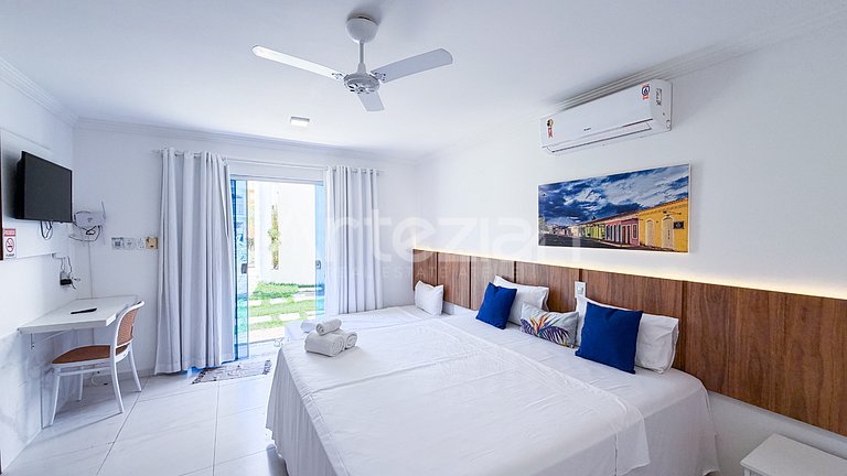 Kitnet em Porto Seguro, 1 Quarto até 5 Pessoas