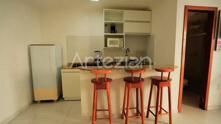 Kitnet em Porto Seguro, 1 Quarto até 5 Pessoas