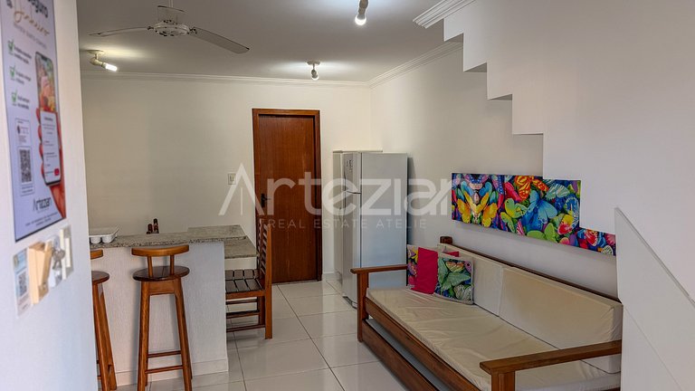 Flat em Porto Seguro, 1 Suítes até 5 Pessoas - Temporada