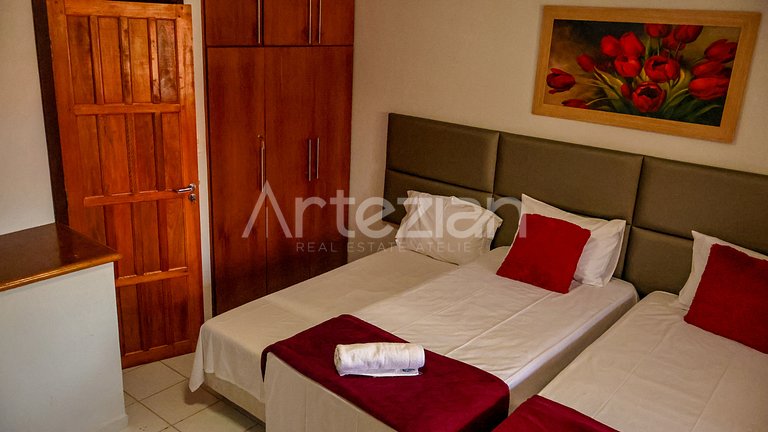 Apartamento 2 Suítes Até 8 pessoas em Taperapuan #003