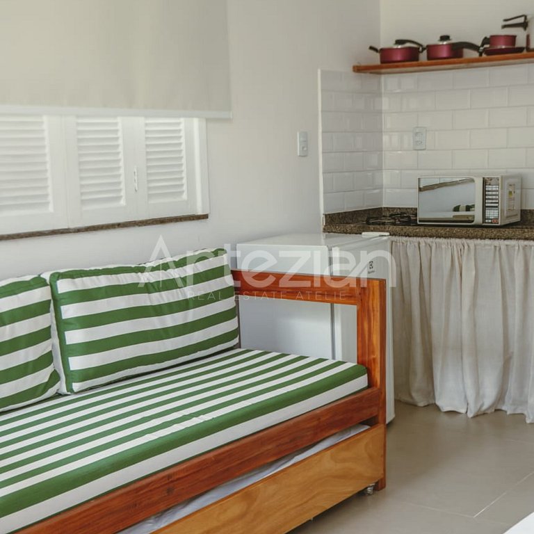 Kitnet em Porto Seguro, 1 Quarto até 3 Pessoas