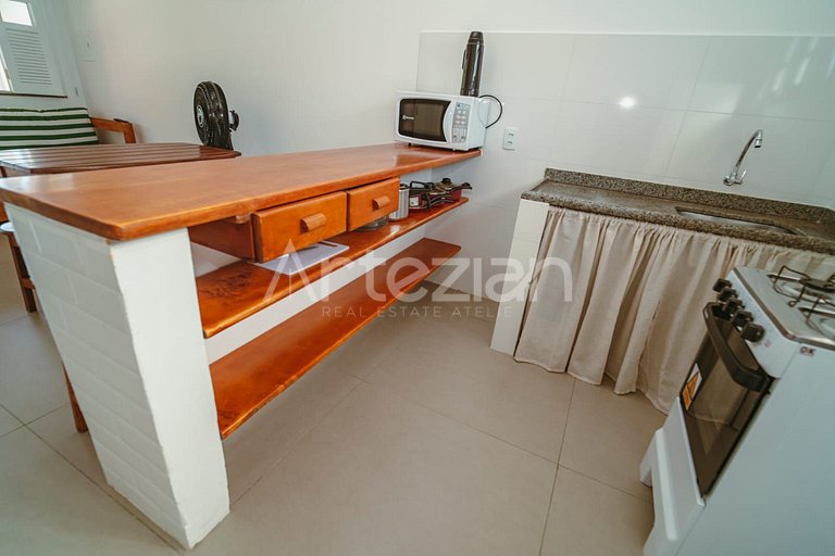 Kitnet em Porto Seguro, 1 Quarto até 3 Pessoas