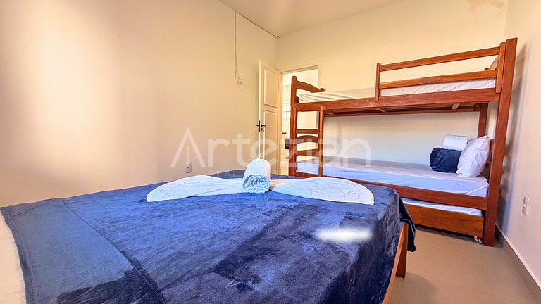 Kitnet em Porto Seguro, 1 Quarto até 3 Pessoas