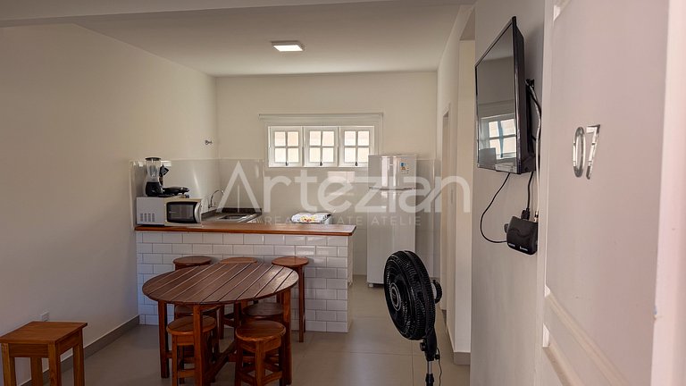 Kitnet em Porto Seguro, 1 Quarto até 3 Pessoas