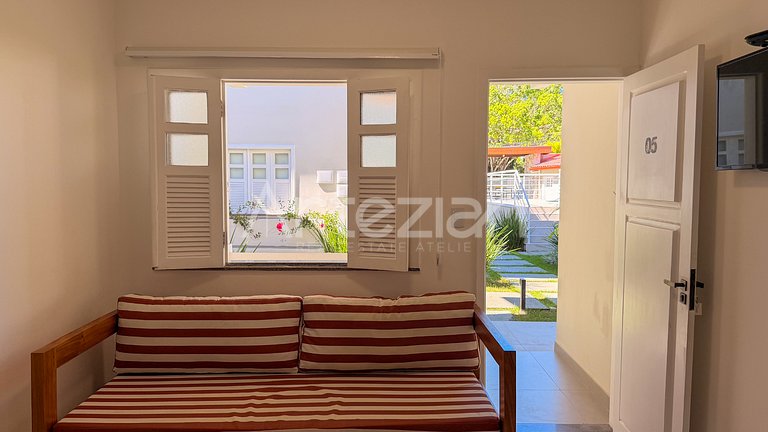 Kitnet em Porto Seguro, 1 Quarto até 3 Pessoas