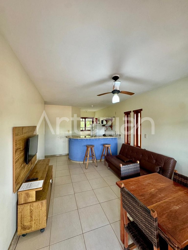 Apartamento de 1 Quarto na Praia do Mundaí